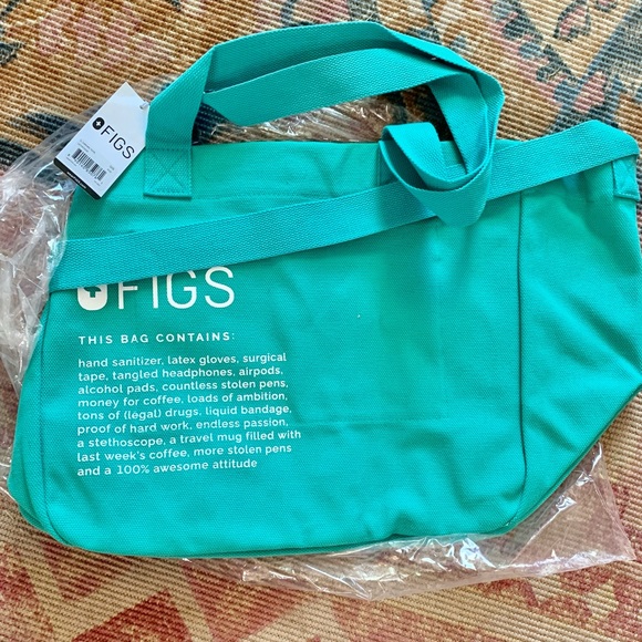Figs Bags Figs Surgical Green Canvas Tote Brand New Poshmark